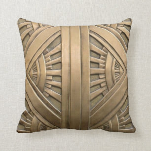 Coussin or, Art nouveau, art déco, vintage, chic, éléga
