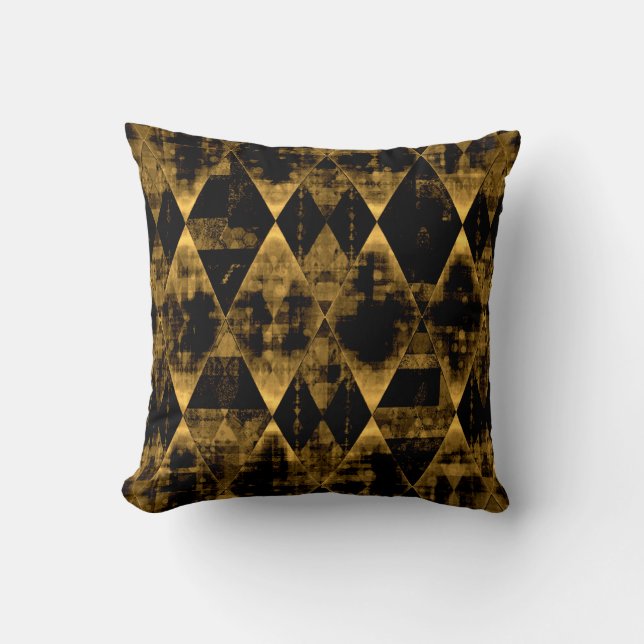 Coussin Or erratique et diamants noirs (Recto)