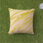 Coussin Or Parties scintillant or rose ivoire Ombre Abstra (Herbe)