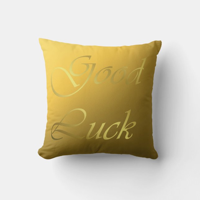Coussin or, petit motif de couleur abstraite (Recto)