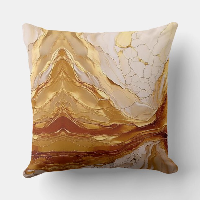 Coussin Or radiant et ivoire  (Verso)