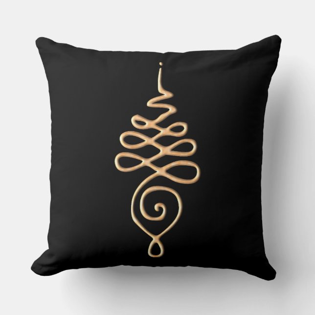 Coussin Or Unalome  (Recto)