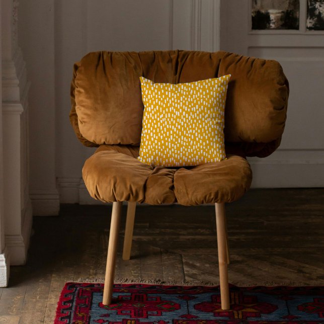 Coussin Orange, brillant (Orange Dashingly Bright Throw Pillow)