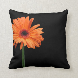 Coussin Orange brillant sur noir