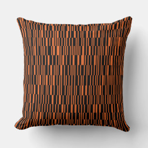 Coussin Orange, cool, tendance, art graphique géométrique 