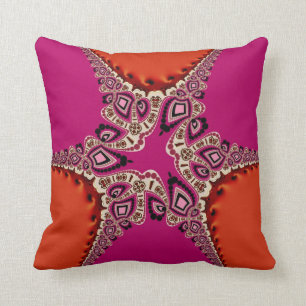 Coussin orange de coussin de rose moderne de diva
