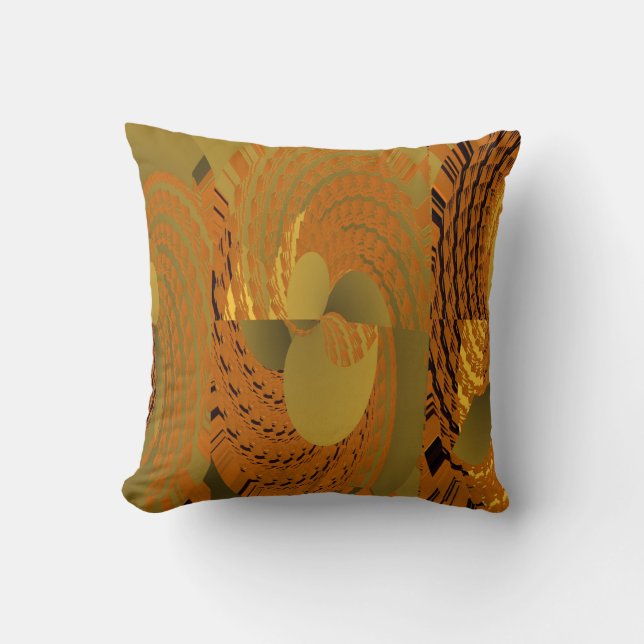 Coussin orange de MoJo d'Américain de motif de (Recto)