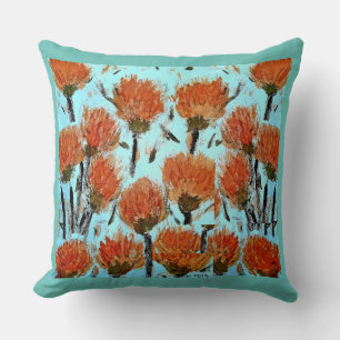 Coussin Orange Dianthus caryophyllus Throw Cushion 51 x 5