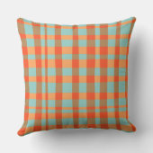 Coussin Orange-et-vert-en vichy (Verso)