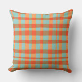 Coussin Orange-et-vert-en vichy (Recto)