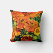 Coussin Orange Eternuzeweed Helenium Garden Fleurs Famille (Recto)