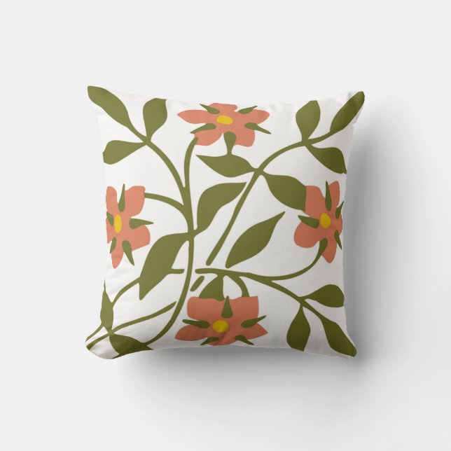 COUSSIN ORANGE FLEURS (Recto)