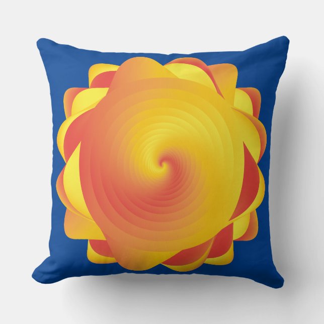 Coussin orange jaune (Recto)