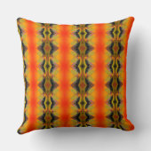Coussin Orange kaléidoscopique (Verso)