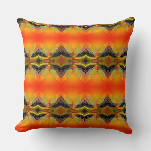 Coussin Orange kaléidoscopique (Recto)