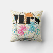 Coussin Orange Mrs Lips Pale Yellow Zig Zag Mason Jar (Verso)