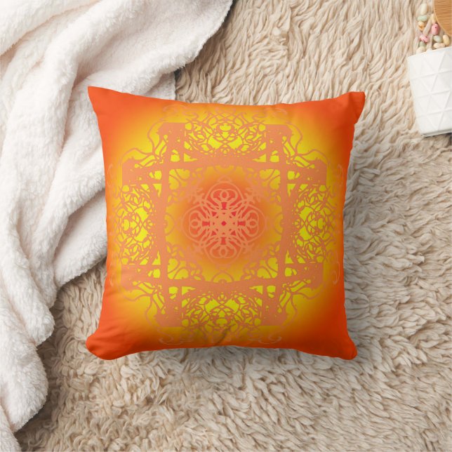 Coussin orange naturel (Couverture)