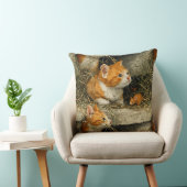 Coussin Orange Tabby Kittens Hunt For Mice (Chaise)