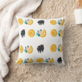 Coussin Oranges et petits cochons (Couverture)
