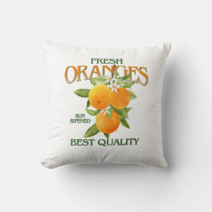 Coussin Oranges frais - Meilleure qualité