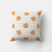 Coussin Oranges mignonnes Imprimer - Lancer l'oreiller (Verso)