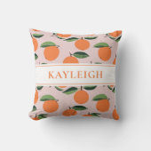 Coussin Oranges modernes Nom du Motif Enfants (Recto)