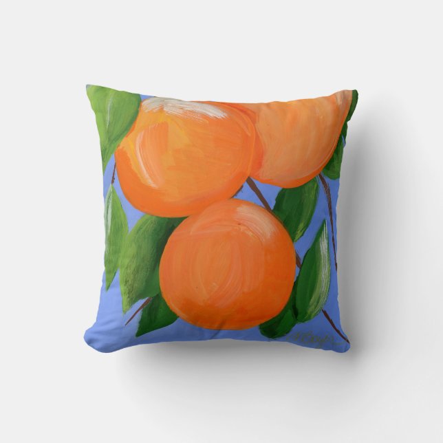 Coussin Oranges pour tous (Recto)