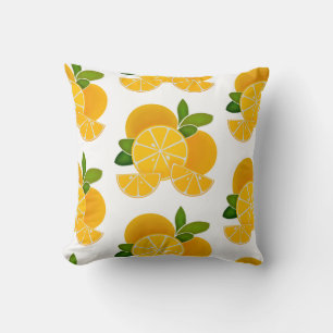 Coussin Oranges, tranches d'orange, agrumes