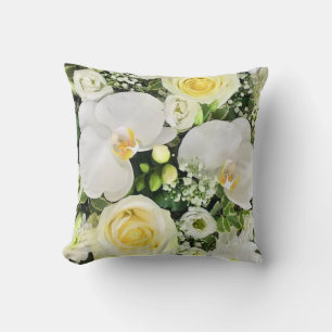 Coussin Orchidée blanche