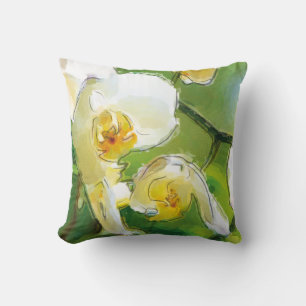 Coussin Orchidee blanche