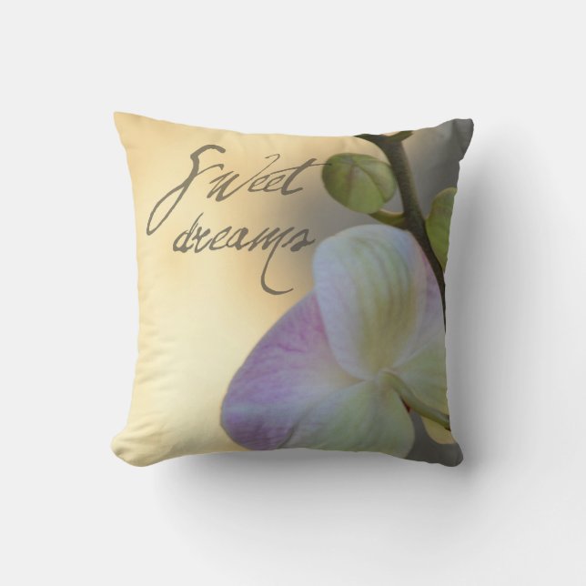 Coussin Orchidée de Sogni D'oro (rêves doux) (Recto)