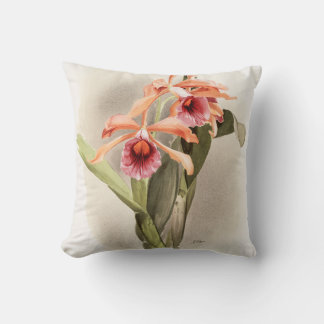 Coussin Orchidée Illustrée