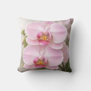 Coussin Orchidée Phalaenopsis Rose Tendre