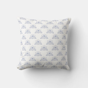 Coussin Orchidées bleues