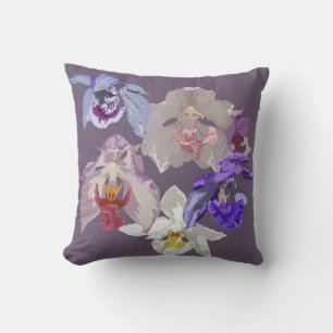 Coussin Orchidées d'Aganisie