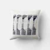 Coussin Ordres d'architecture - Illustration Vintage (Verso)
