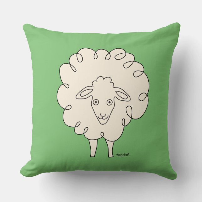 Coussin Oreille à lancer crème (Recto)