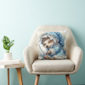 Coussin Oreille à lancer de haies bleues (Chaise)