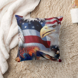 Coussin Oreille à lancer du drapeau américain