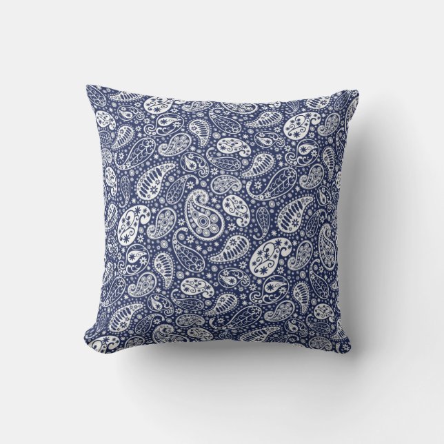 Coussin "Oreiller à lancer bleu marine" (Recto)