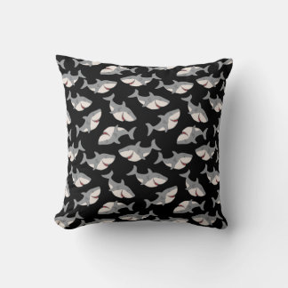 Coussin Oreiller à motif de requin drôle mignon