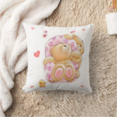 Coussin Oreiller/Coussin de jet en coton de qualité A/Ours (Couverture)