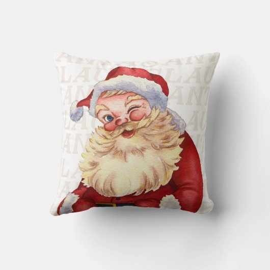 Coussin "Oreiller de Noël du Père Noël | Festive (Verso)