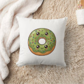 Coussin Oreiller Donut Kawaii Matcha Thé Vert (Couverture)