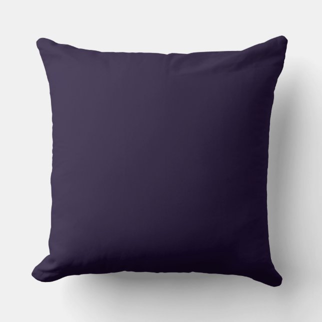 Coussin Oreiller-Jeté Violet Aubergine (Recto)