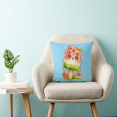 Coussin Oreiller Kawaii Glace Pastèque (Chaise)
