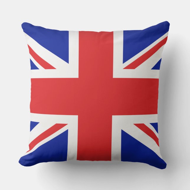 Coussin Oreiller-Oreiller-Drapeau Britannique (Recto)