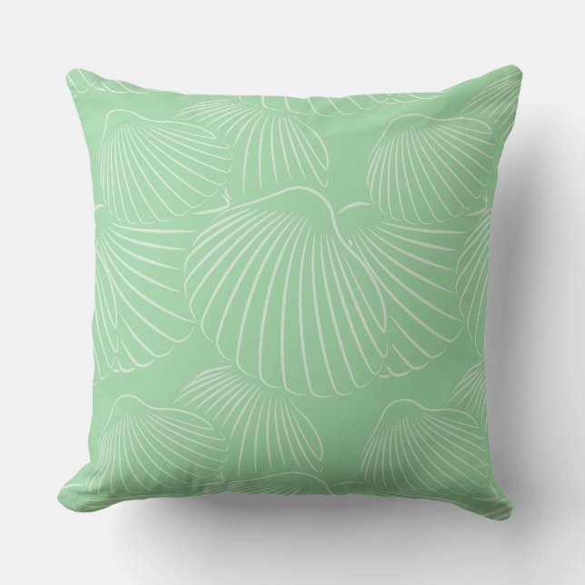 Coussin Oreillère moderne turquoise-vert (Recto)