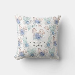 Coussin Oreilles de lapin de Pâques personnalisées