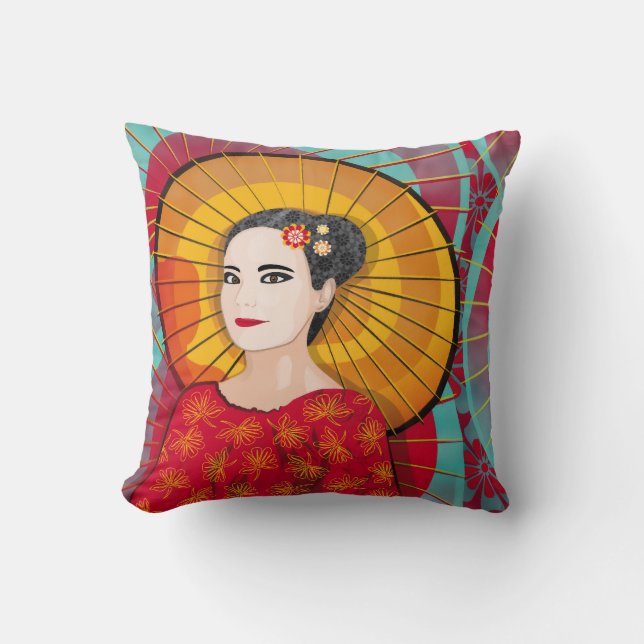 Coussin oriental de femme (Recto)